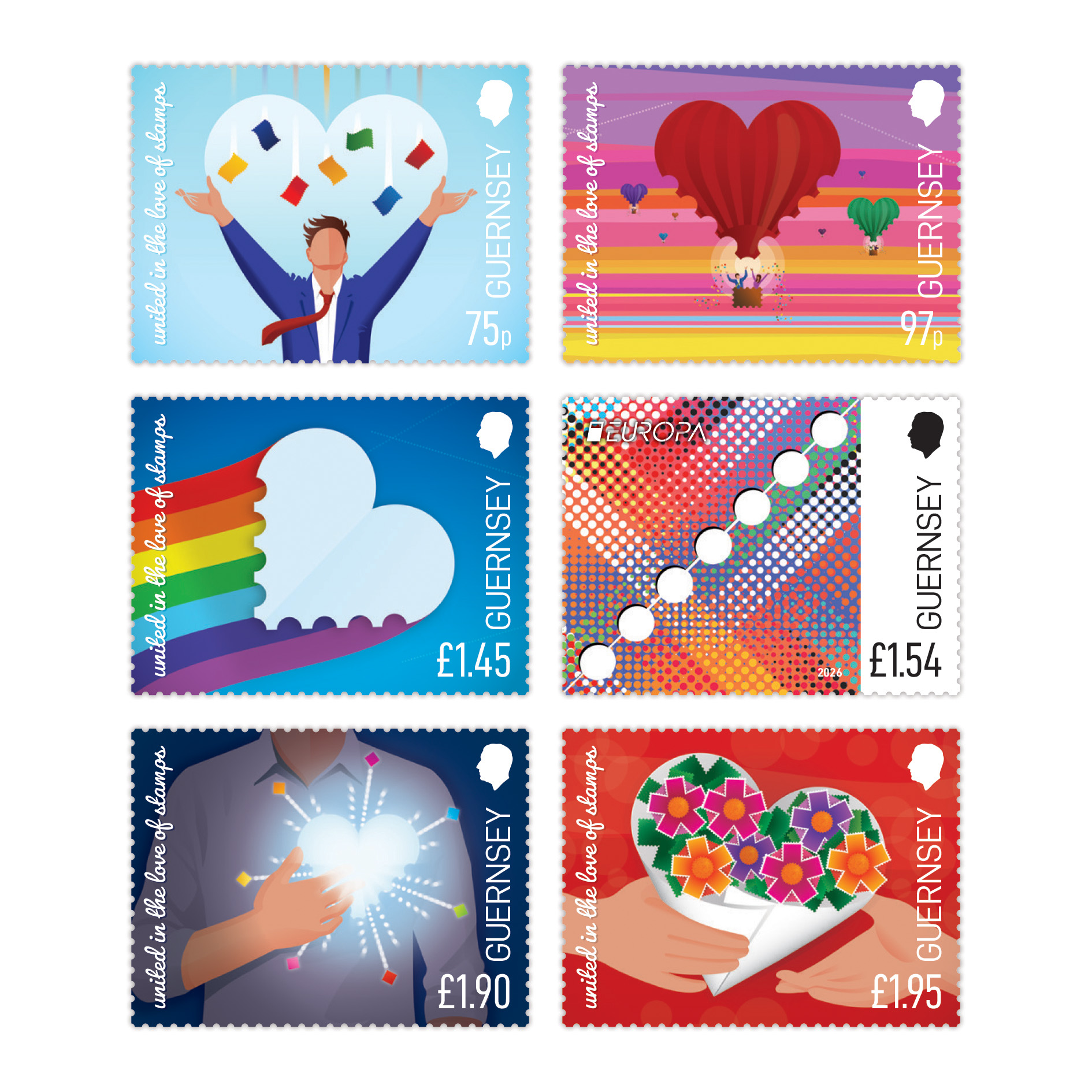 Set of 6 Stamps
